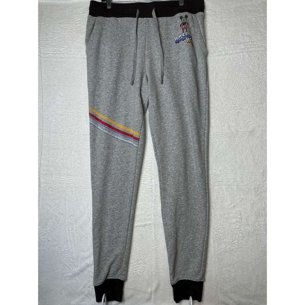 Disney Parks Mickey Mouse Joggers Mens XL Gray Walt Disney World Sweatpants